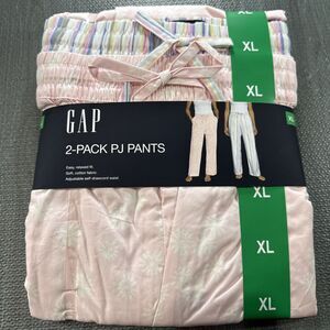 Gap Women's 2 Pack XL PJ Pants 100% Cotton Pink NWT